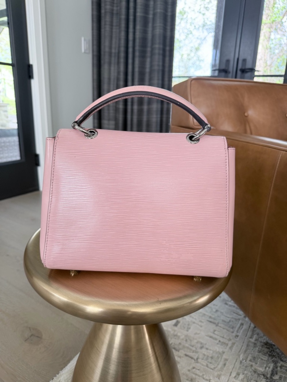 Louis Vuitton Pink Epi Leather Top Handle Satchel - Picture 11 of 16